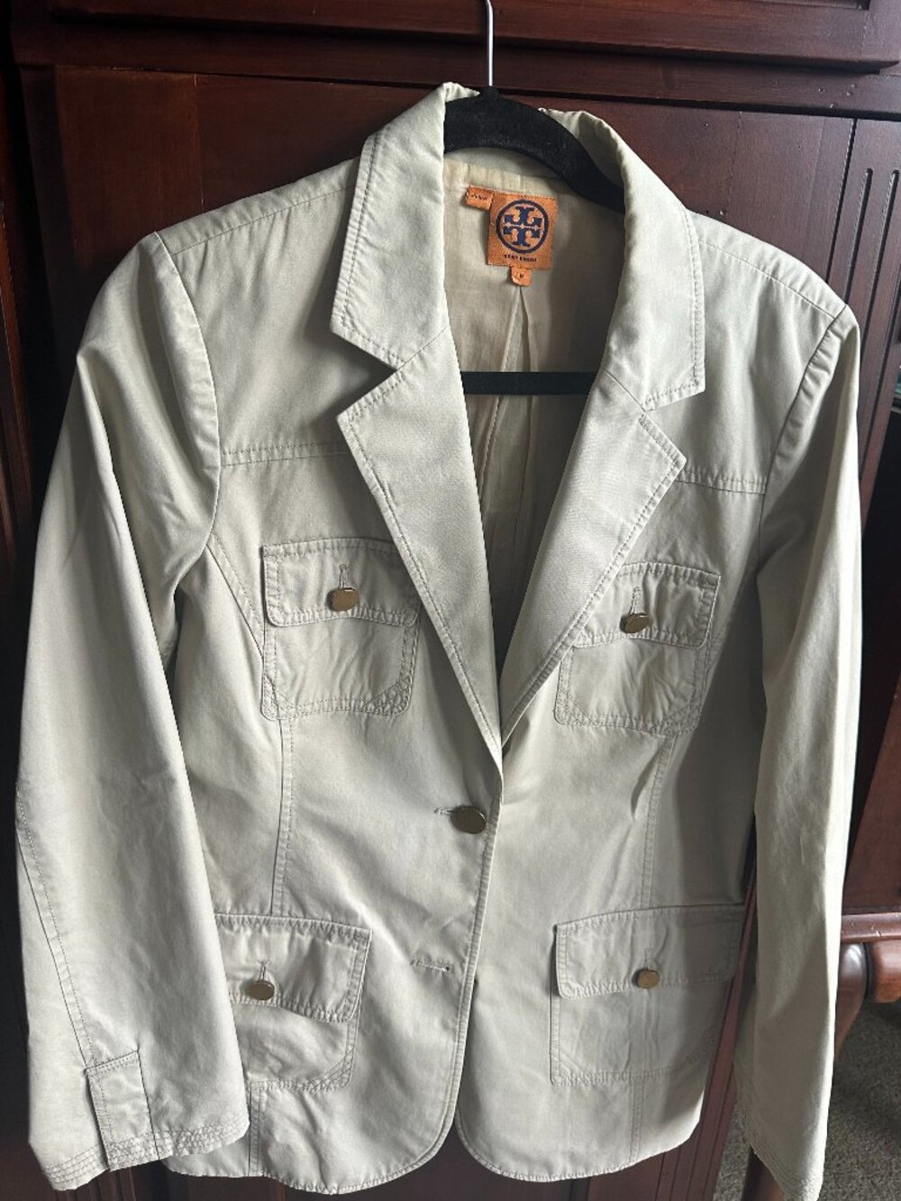 Tory Burch Tan casual jacket.